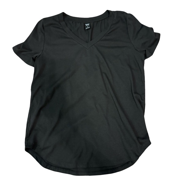 Black V-Neck Tee Bundle 3-Pack Basic Short Sleeve Tops Size Small - Picture 2 of 5